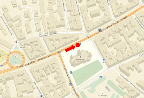 Citylight  in Lviv, 1.8x1.2  Gorodoc'ka st., 98, navproti, v centr scheme