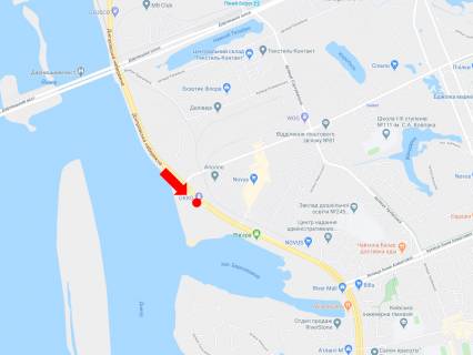 Scrolller, Scroll  in Kyiv, 2.3x3.14  Dniprovs'ka naberezna, 8a, bila AZS "Okko", v storonu TRC "River Mall", av. Bazana - 456025 scheme