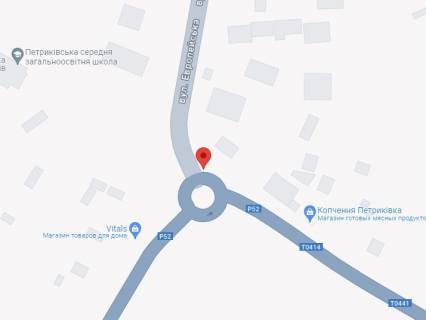 Billboard B in , 3x6  Європейська вул., кільце, виїзд з смт Петриківка scheme