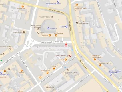 Facade Banners A in Kyiv, 8.6x28.65  В.Васильківська вул., 9/2 scheme