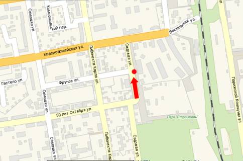 Billboard A in Oleksandria, 3x6  Sadova st., bila avtovokzalu scheme