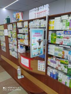 Billboard A in Slavutich Privokzal'na pl., 7, apteka "Med Servis", NoK023, prajs za rolik 10 sek 1 vihid/5 hvilin, z 8:00-22:00. Rozrahunok dla insih parametriv translacii utocnujte u menedzera. Photo 1