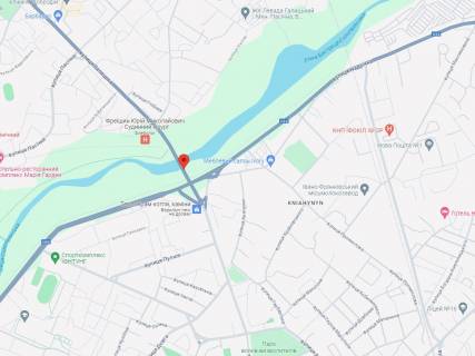 Billboard A in Ivano-Frankivsk, 3x6  Galic'ka st. - Nadricna st., viizd z mista, u bik L'vova scheme