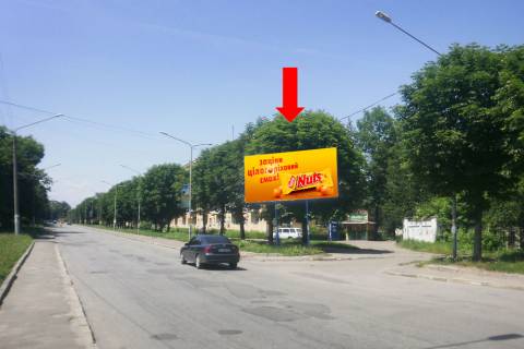 Billboard A in Drogobich, 3x6  Grusevskogo st., bila svejnoi fabriki Photo 1