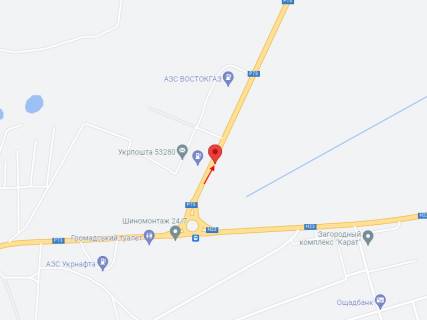 Billboard A in Nikopol, 6х3  N-R73/N-8, km 63+015 (livoruc), Viizd z m. Nikopol', ruh na Dnipro scheme