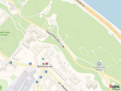 Citylight B in Kyiv Parkova dor., 400 m vid alei Geroiv Krut, Askol'dova mogila scheme