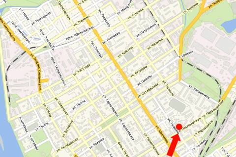 Citylight B in Kremenchuk, 1.8x1.2  Persotravneva st., 49/10 / Pokrovsʹka st., magazin kuhon' "Roda" scheme
