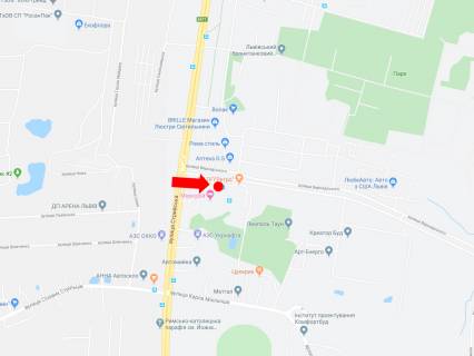 Citylight A in Lviv, 1.8x1.2  Strijs'ka st. 109 (zup. "Avtovokzal"), miznarodnij avtovokzal scheme