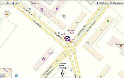 Prismatron, Prism B in Zaporizhzhya Peremogi st. - Lermontova st. - 220446 scheme