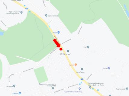 Citylight A in Lviv, 1.8x1.2  Zelena st. 130 - st. Lipova Alea, (zup. "Lipova Alea"), z centru scheme