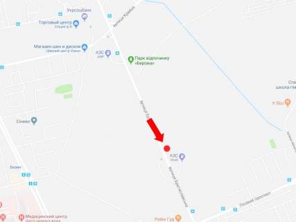 Billboard B in Kyiv, 3x6  Bratislavs'ka st. - Lisovij av. (400 m) bila AZS Shell, v storonu Brovars'kogo av., st. "Cernigivs'ka" scheme