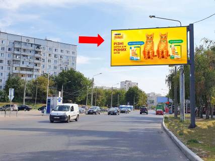 Billboard  in Kharkiv, 3x6  Ahsarova st. - st. Celinograds'ka, v storonu st.m. "Oleksiivs'ka", av. Svobodi Photo 1