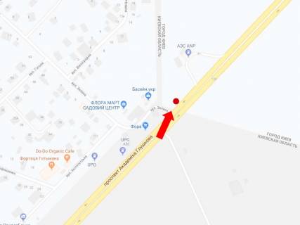 Billboard B in Gatne, 3x6  Gluskova av., bila supermarketu "Fora", v centr scheme