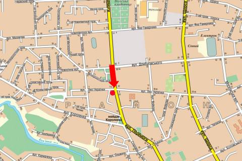 Prismatron, Prism A in Zhytomyr, 3x6  Peremogi st., 51 / Ukrainki st., na svitlofori, v centr - 18510 scheme