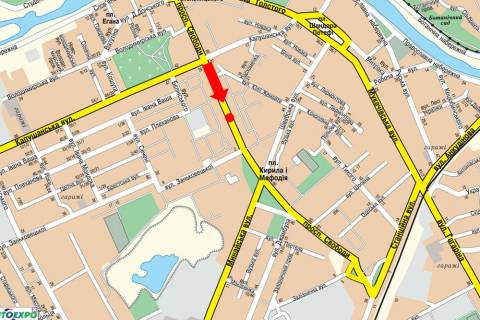 Citylight A in Uzhgorod, 1.8x1.2  Svobodi av., 32, rozdil'nik, v bik Kirila i Mefodia pl. scheme