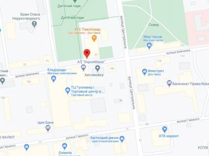 Video Billboard A in Pavlograd Sevcenka st., 67, apteka "Med Servis", NoDp166, prajs za rolik 10 sek 1 vihid/5 hvilin, z 8:00-22:00. Rozrahunok dla insih parametriv translacii utocnujte u menedzera. - 301480 scheme