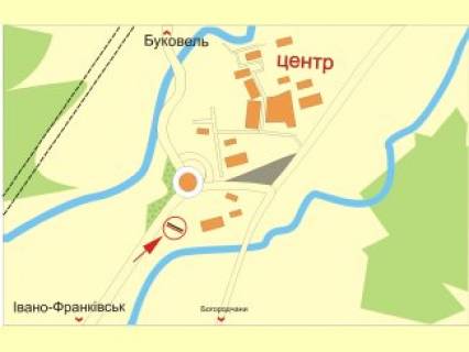 Billboard A in Nadvirna s. Nazaviziv, zupinka scheme