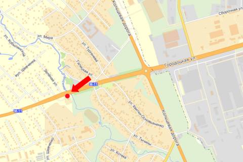 Billboard B in Zimna Voda, 3x6  Trasa L'viv-Segini, viizd z mista, bila AZS "Sokar" scheme