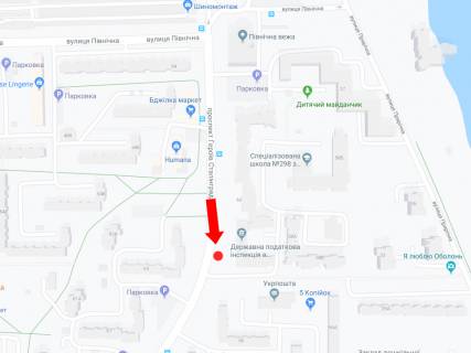 Billboard B in Kyiv, 3x6  Geroiv Stalingrada av., 58 v storonu st. Geroiv Dnipra scheme