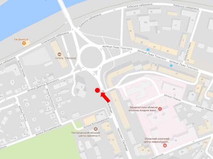 Citylight B in Uzhgorod, 1.8x1.2  Svobodi av., 2, v bik Druzbi Narodiv pl., zupinka scheme