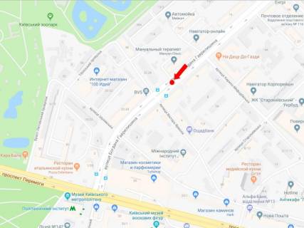 Citylight  in Kyiv, 1.8x1.2  Gavrilisina st. (kolis. st. Vasilevs'koi), 10 - st. Armoli, rozdil'nik, v bik av. Peremogi scheme