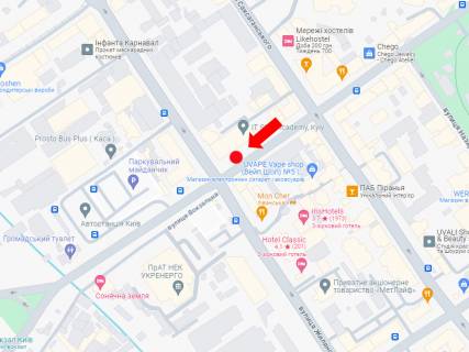 Citylight A in Kyiv, 1.8x1.2  Petluri st., 28 / st. Zilans'ka, v storonu central'nogo zaliznicnogo vokzalu scheme