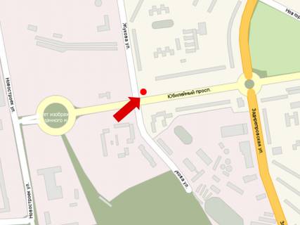 Billboard B in Zaporizhzhya, 3x6  Uvilejnij av., 30, v bik Zadniprovs'koi st. scheme