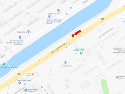 Scrolller, Scroll A in Kyiv, 2.3x3.14  Sobornosti av. (kolis. Vozz'ednanna av.), npvproti McDonald's, v storonu mostu Patona - 470674 scheme