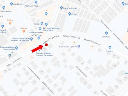 Billboard  in Kharkiv, 3x6  Turinskaa st., 148, rinok "Barabasovo", do av. Pavlova scheme