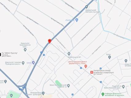Billboard A in Ivano-Frankivsk, 3x6  Galic'ka st. - Himikiv st., viizd z mista, u bik Himikiv st. scheme