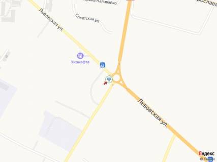 Billboard  in Zhovkva st., 28, teritoria avtoparkovki ATB, prama vidimist' pri vihodi z dverej supermarketu scheme