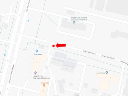 Billboard  in Kharkiv, 3x6  Olimpijs'ka st. / Landau av. (kol. 50 rokiv SRSR av.), v bik Landau av. scheme