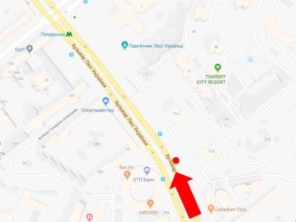 Scrolller, Scroll  in Kyiv, 2.3x3.14  Ukrainki bst., 21B, v storonu st. m. "Pecers'ka" - 444750 scheme