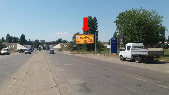 Billboard A in Mykolaiv, 3x6  Bastans'ke sose, pered mostom, v''izd v misto, v bik avtorinku Photo 1