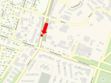 Billboard A in Ternopil, 3x6  Konoval'ca st., 3, rozdil'nik, v bik Banderi av. scheme