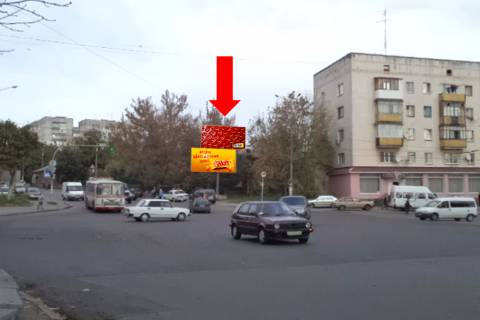 Billboard  in Zhytomyr, 3x6  Berdicivs'ka st., 97 / Tolstogo st., na svitlofori, verhna Photo 1