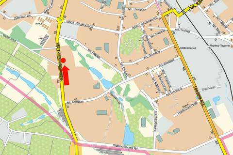 Billboard A in Chernivtsi, 3x6  Geroiv Majdanu st. (kol. Cervonoarmijs'ka st.), 79, v centr (flazok) scheme