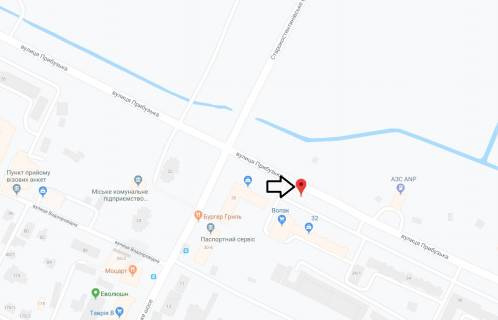 Billboard A in Khmelnitsky, 3х6  st. Trudova - Pribuz'ka (Ostriv) scheme