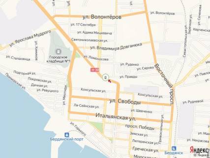 Citylight B in Berdyansk Melitopol'skoe sosse, 13-11, pod"em, 4-j siti-lajt scheme