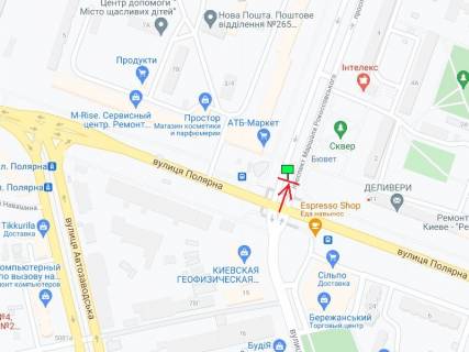 Prismatron, Prism A in Kyiv Rokosovs'kogo av. - Polarna st. - 378927 scheme