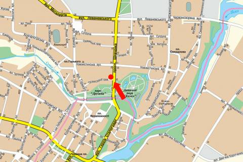 Prismatron, Prism B in Sumi, 3x6  Sevcenka av., 26, bila restoranu "Kristal", avtosalonu "Fiat" - 20203 scheme