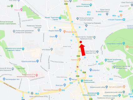 Scrolller, Scroll A in Lviv, 2.3x3.14  Cornovola av. - Det'ka st., 200 m. Do TRC "Forum Lviv", z centru - 470951 scheme