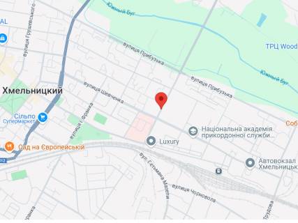 Citylight B in Khmelnitsky, 1.8x1.2  Старокостянтинівське шосе, 26а, БЦ "City Tower", (2), в сторону Прибузька вул. scheme