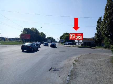 Billboard A in Uzhgorod, 3x6  Gagarina st., 42 / Martina st., supermarket "Barva", z centru Photo 1