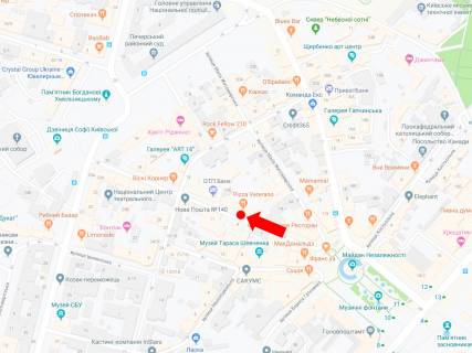 Citylight B in Kyiv, 1.8x1.2  Sofiivs'ka st., 8a, v storonu st. Volodimirs'ka scheme