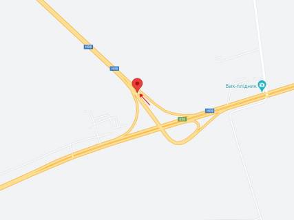 Billboard A in Dnipro trasi, 6х3  N-08, km 393+922 (livoruc), Krivoriz'ke sose, za povorotom na m. Kam'ans'ke, ruh z Dnipra scheme