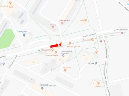 Billboard  in Kharkiv, 3x6  Ahsarova st., 11, navproti, v storonu Svobodi av. scheme