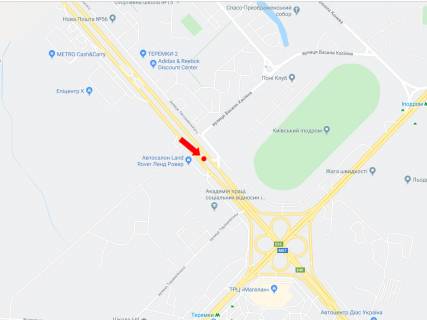 Billboard A in Kyiv, 3x6  Kil'ceva doroga - st. Teremkivs'ka, rozdil'nik, TRC "Respublika", v storonu Odes'koi pl. scheme