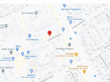 Video Billboard A in Boyarka Molodizna st., 74, apteka "Vitamin", prajs za rolik 10 sek 1 vihid/5 hvilin, z 8:00-22:00. Rozrahunok dla insih parametriv translacii utocnujte u menedzera. - 301247 scheme