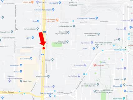 Prismatron, Prism  in Kyiv, 3x6  Bogatirs'ka st., 22-A, rozdil'nik, navproti supermarketiv "Epicentr", "Sil'po", v storonu st.m. "Pocajna" - 445809 scheme